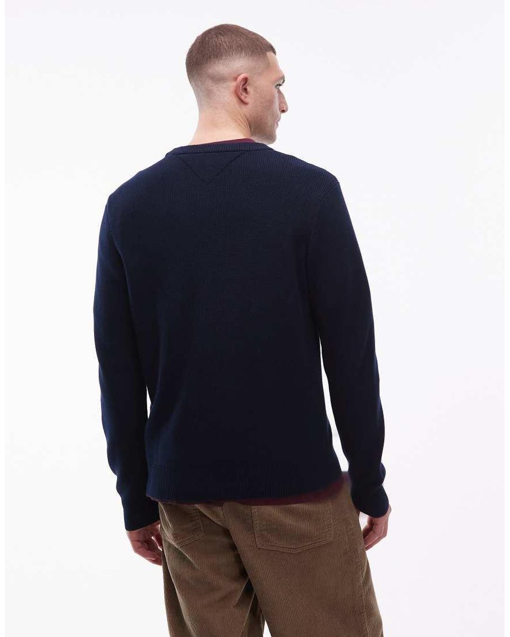 Tommy Hilfiger Blue Bubble Script Graphic Large Centre Logo for men
