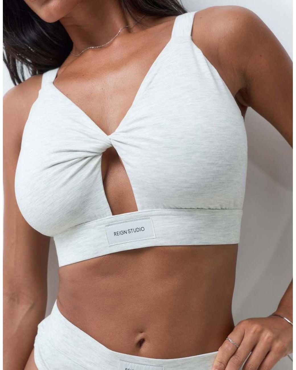 RIEN STUDIO White Maya Fuller Bust Bralette