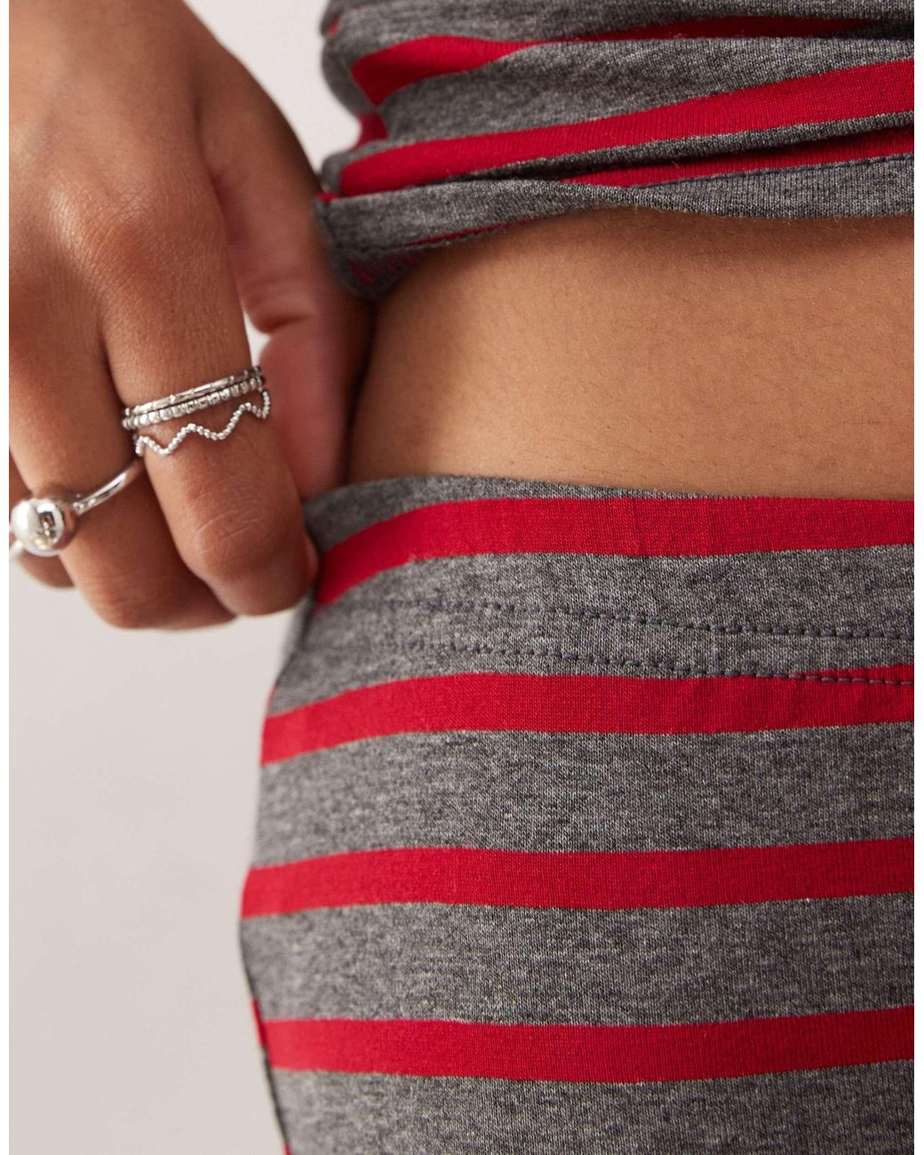 Collusion Multicolor Striped Micro Short