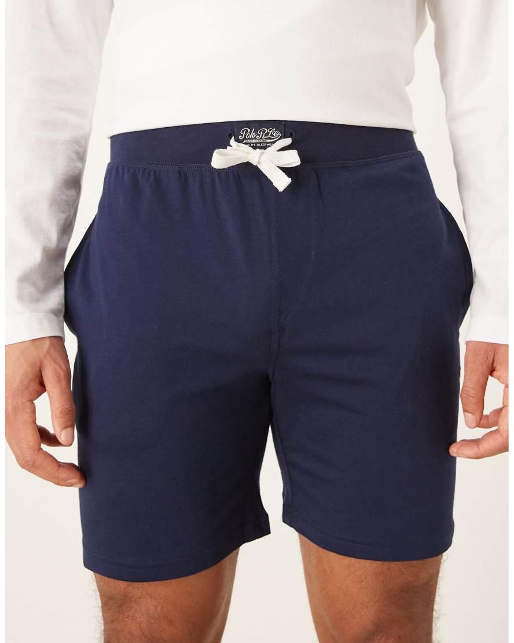 Polo Ralph Lauren Blue Cotton Jersey Sleep Short for men