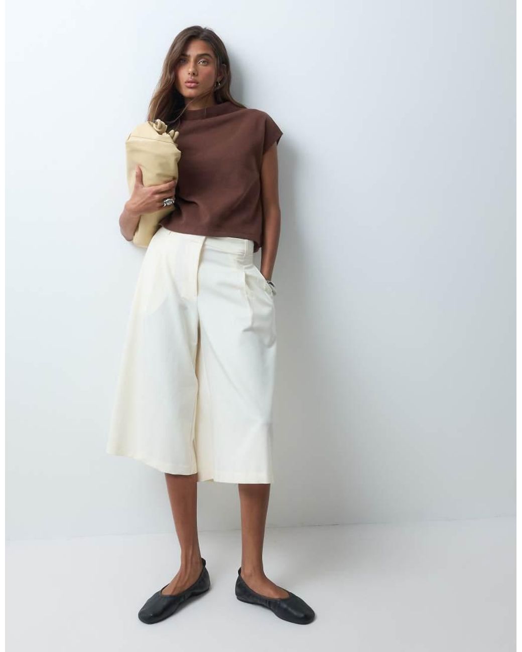 ASOS Brown Supersoft Boxy Crop Top