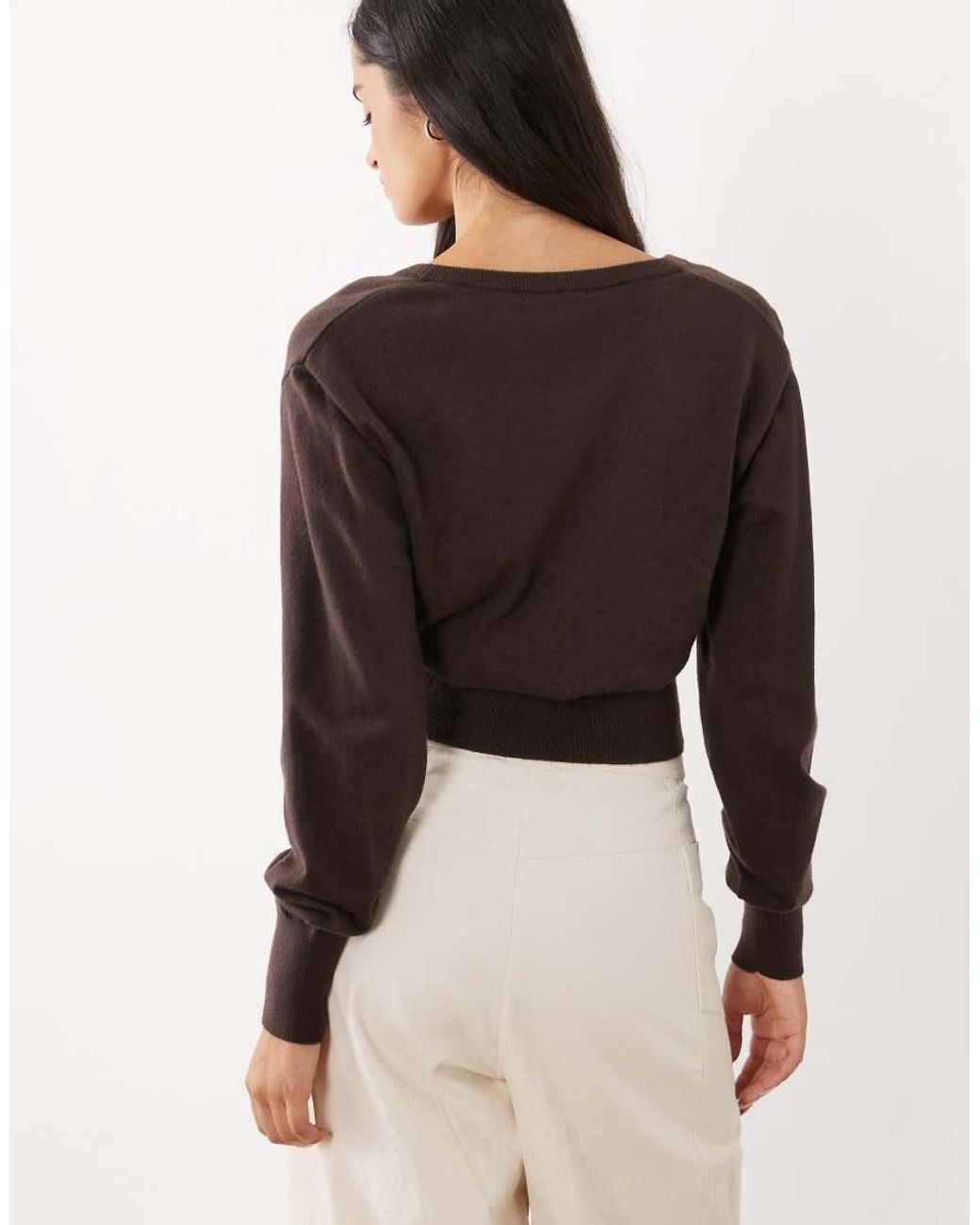 Gina Tricot Black Cinched Waist Fitted Cardigan