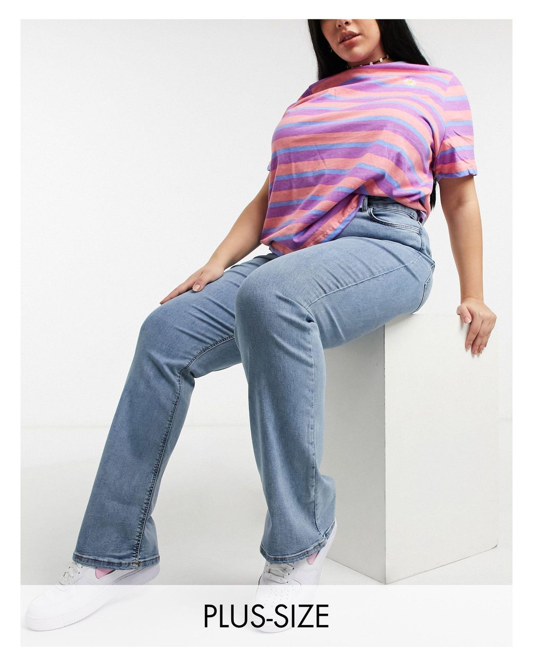 Collusion Denim Plus X008 Bootleg Jeans 