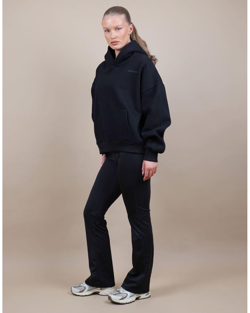 SIMMI Blue Oversized Drop Shoulder Hoodie