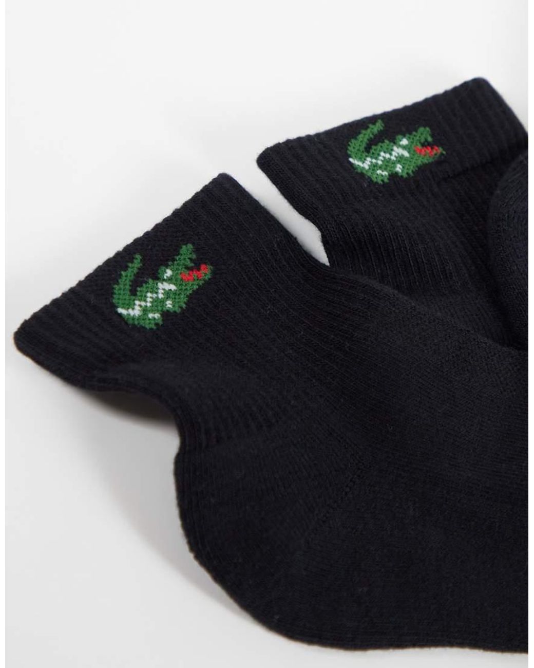 Lacoste Blue 6 Pack Croc Logo Long Sports Socks for men