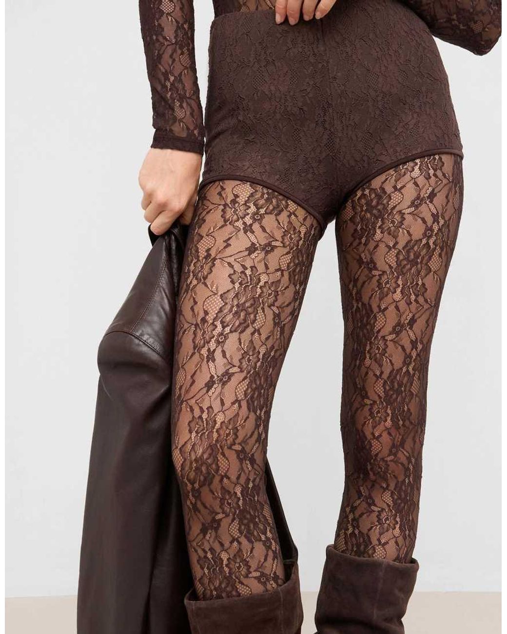 Calzedonia Brown Lace Culottes