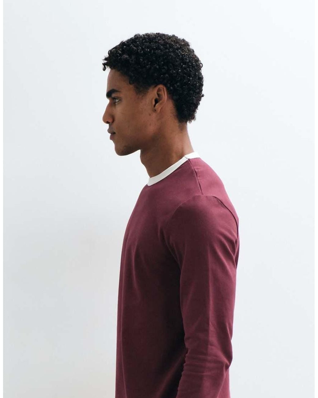 ASOS Red Regular Fit T-shirt With Contrast Ringer for men