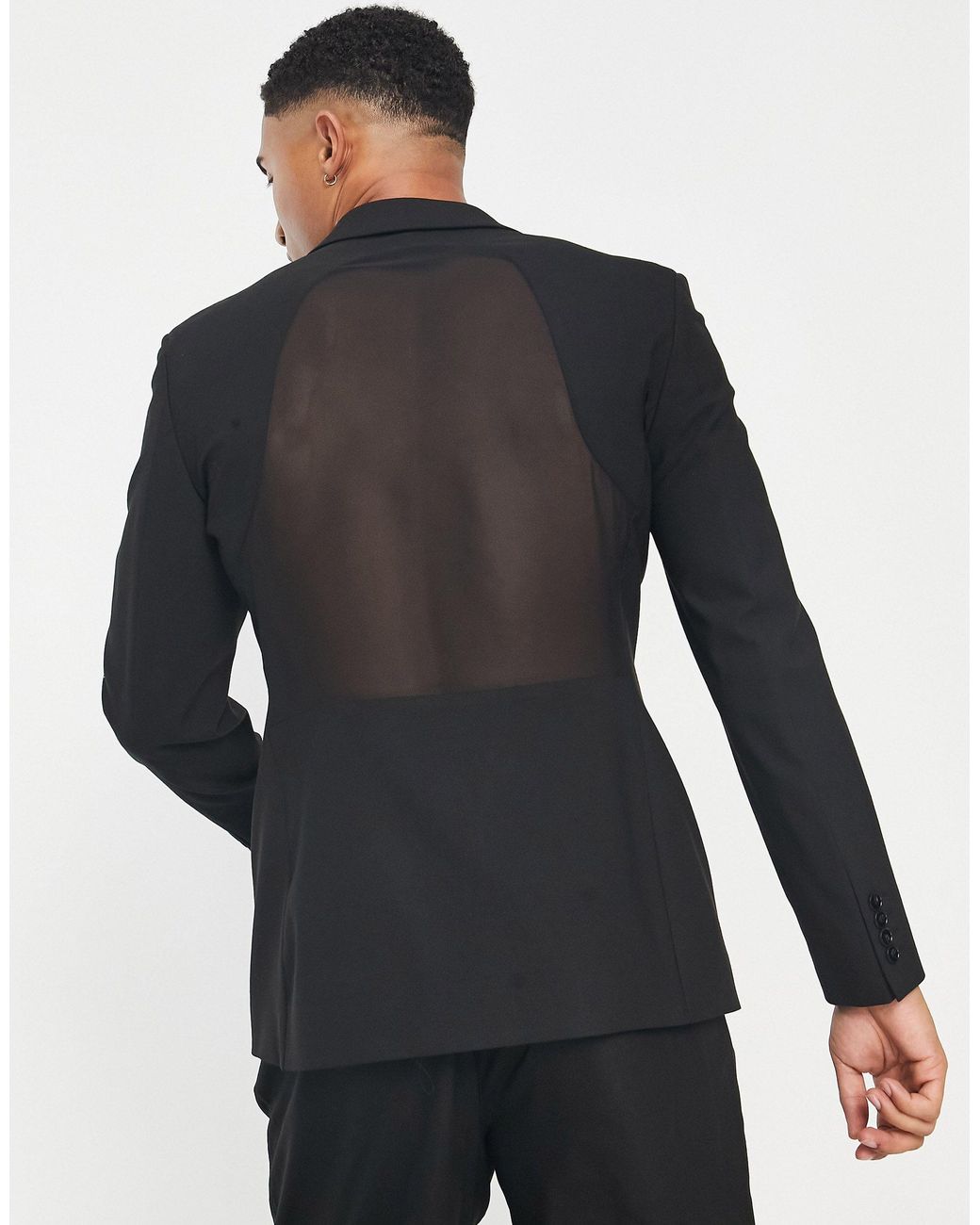 Pants Blazer Sets Mesh Hollow Out Backless Jacket Straight Pants Khaki  Blazers Suits For Women Elegant Stylish Two Piece