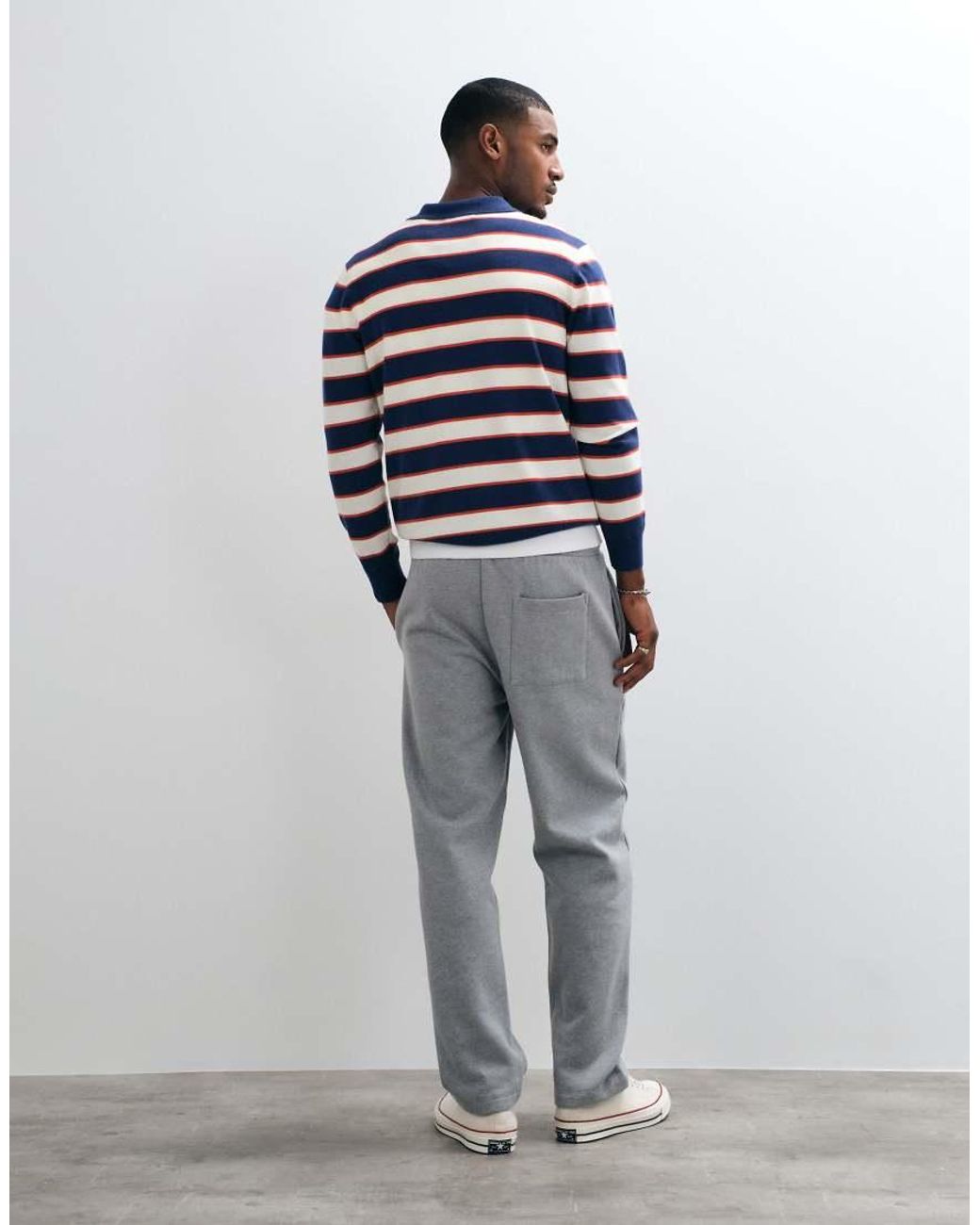 ASOS White Premium Heavyweight 400gsm Straight Leg jogger for men
