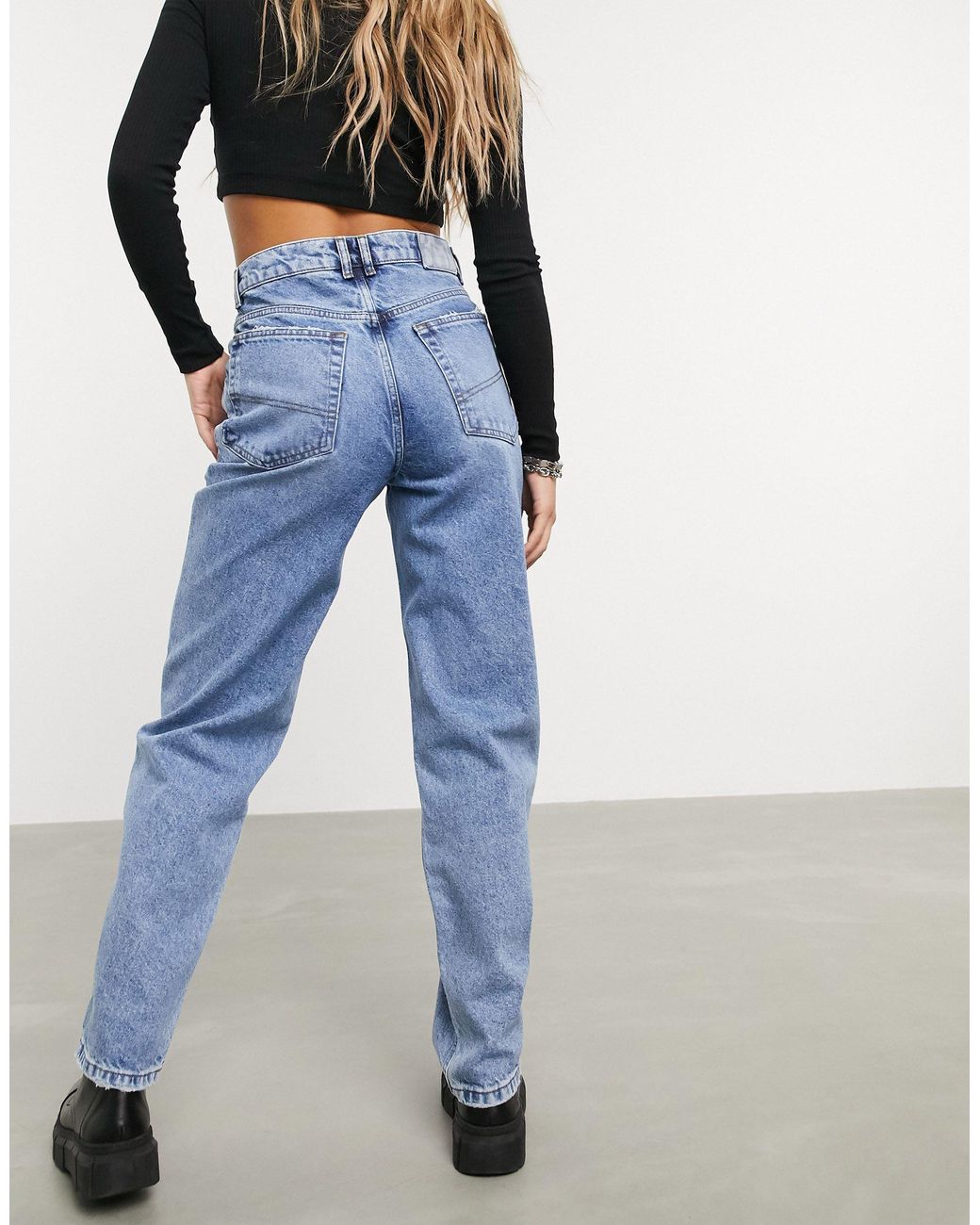slim dad jeans