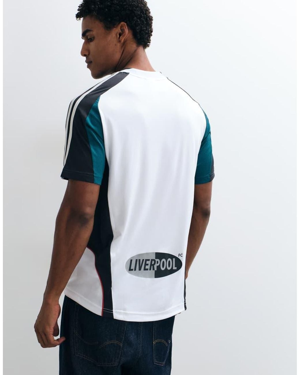 Adidas Originals Blue Liverpool Fc Jersey for men