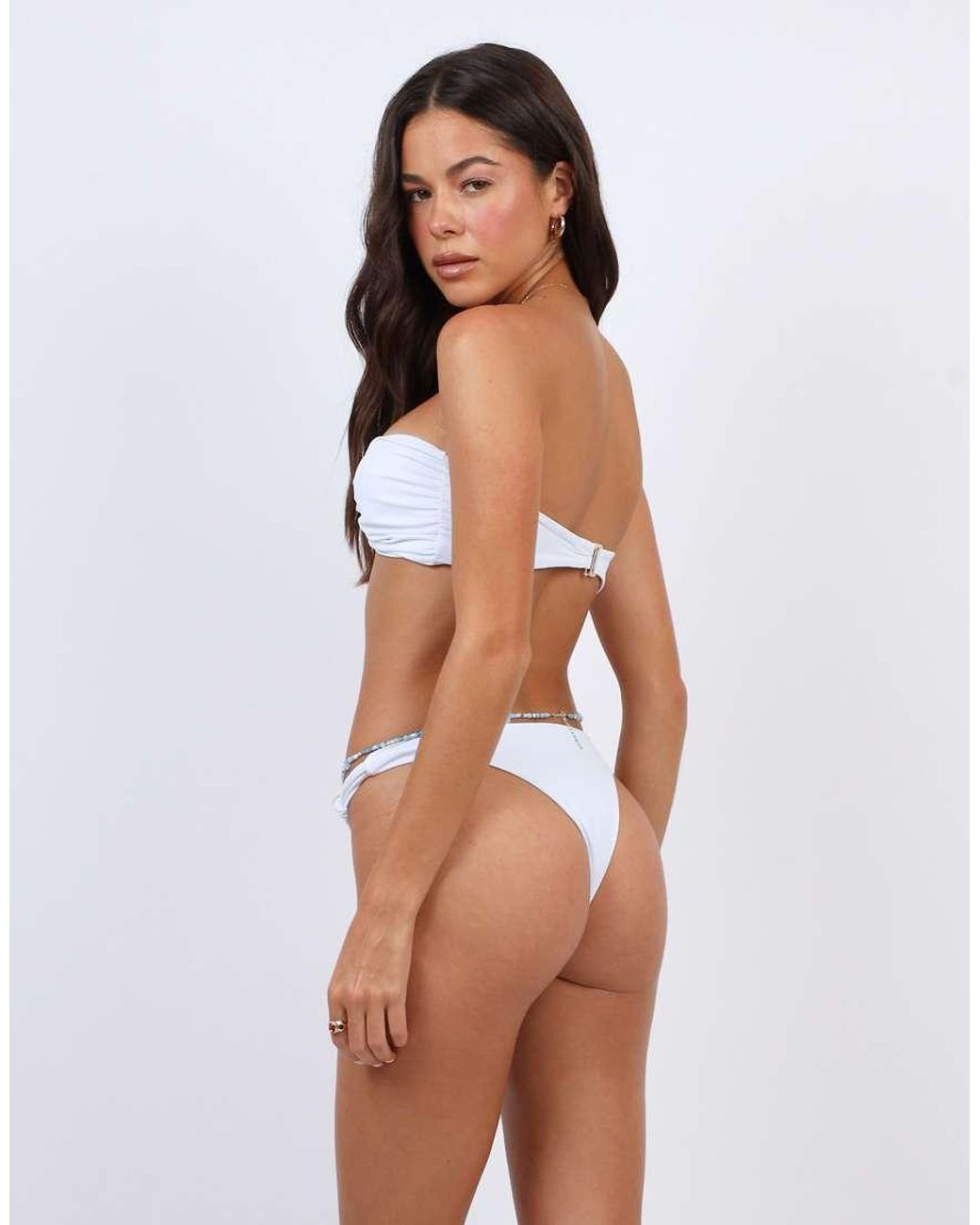 SIMMI White Knot Detail Bikini Bottoms