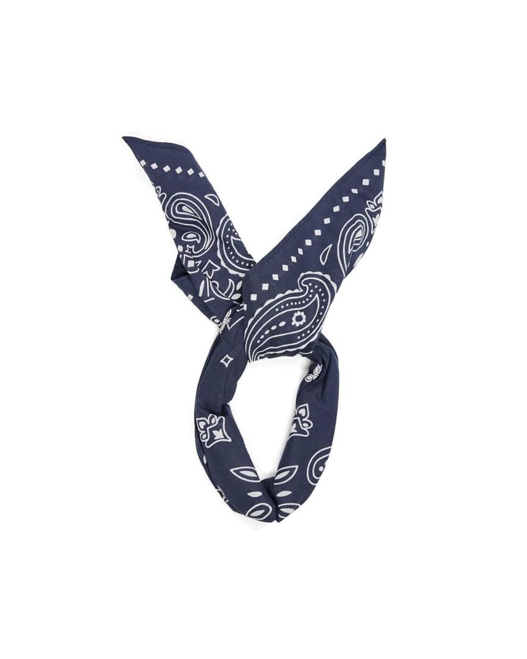 Bershka Blue Printed Bandana Scarf