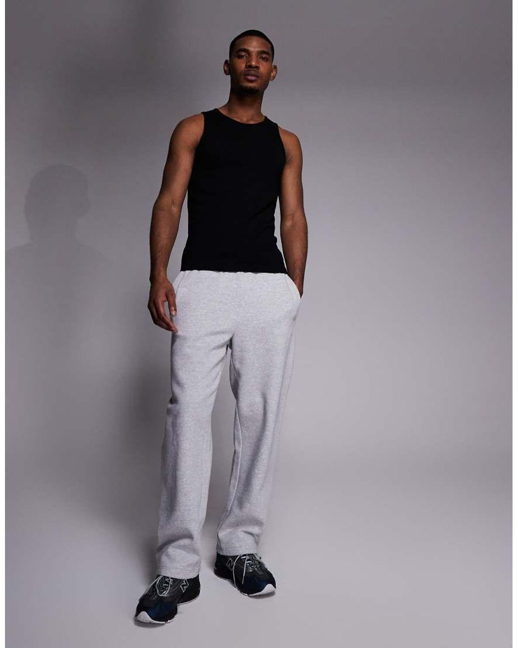 River Island Blue Ribbed Vest for men