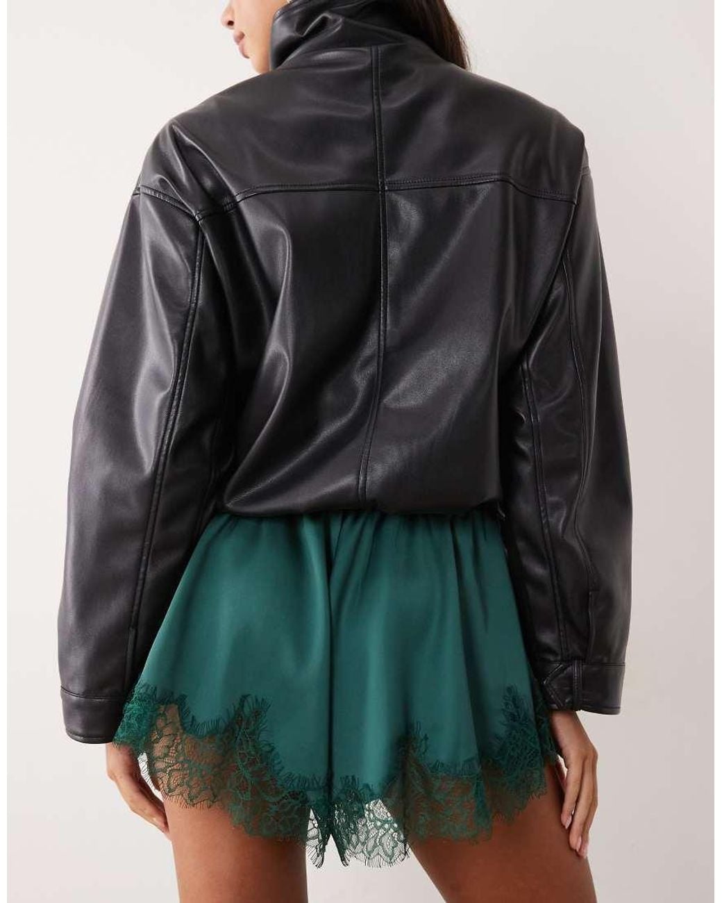 ASOS Blue Satin Drawstring Waist Floaty Shorts