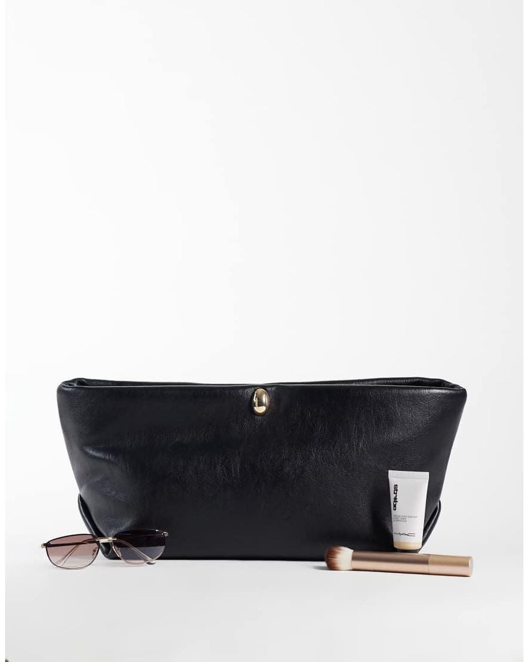 ASOS Blue Lock Hardware Soft Clutch