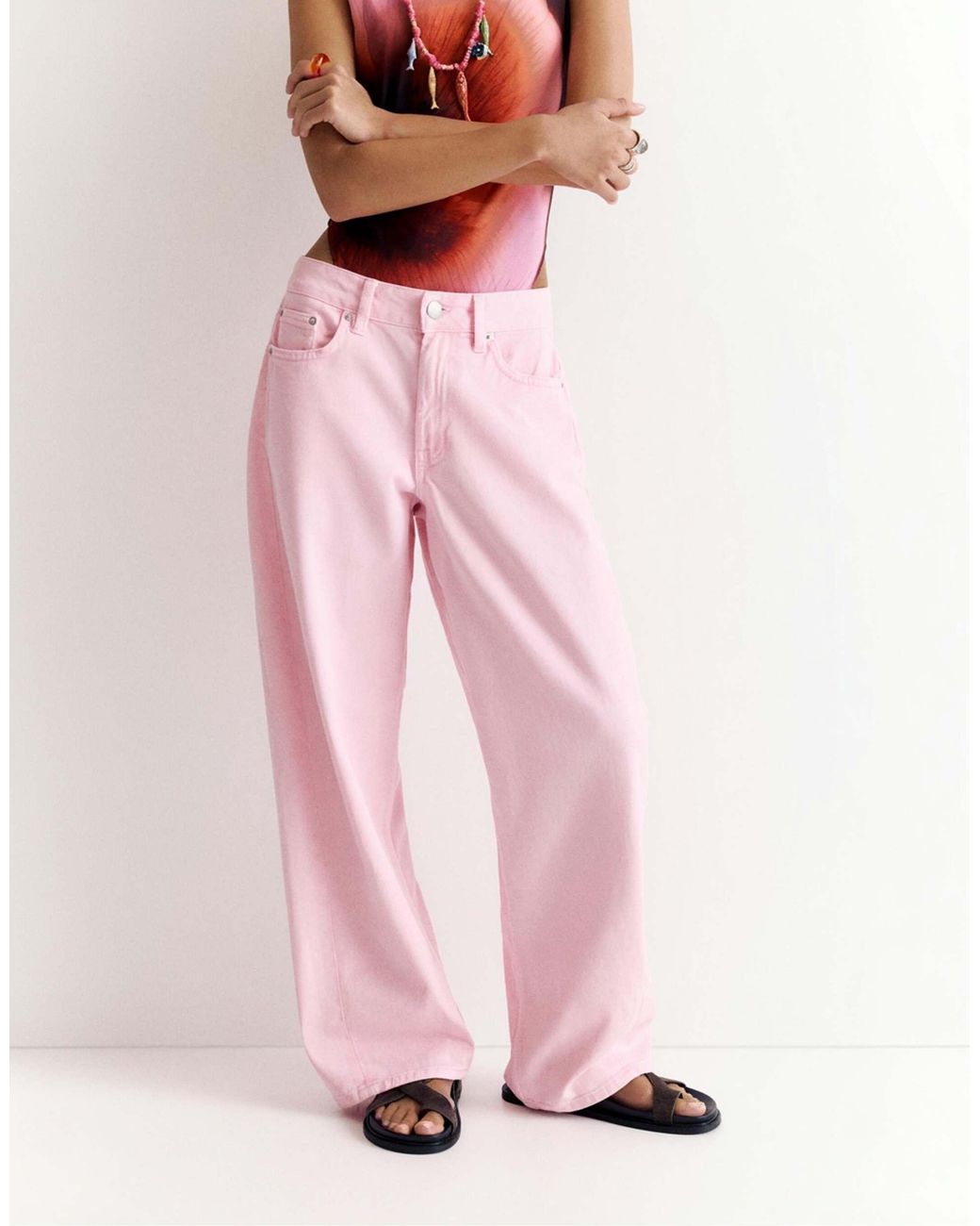 Pull&Bear Pink – barrel-jeans