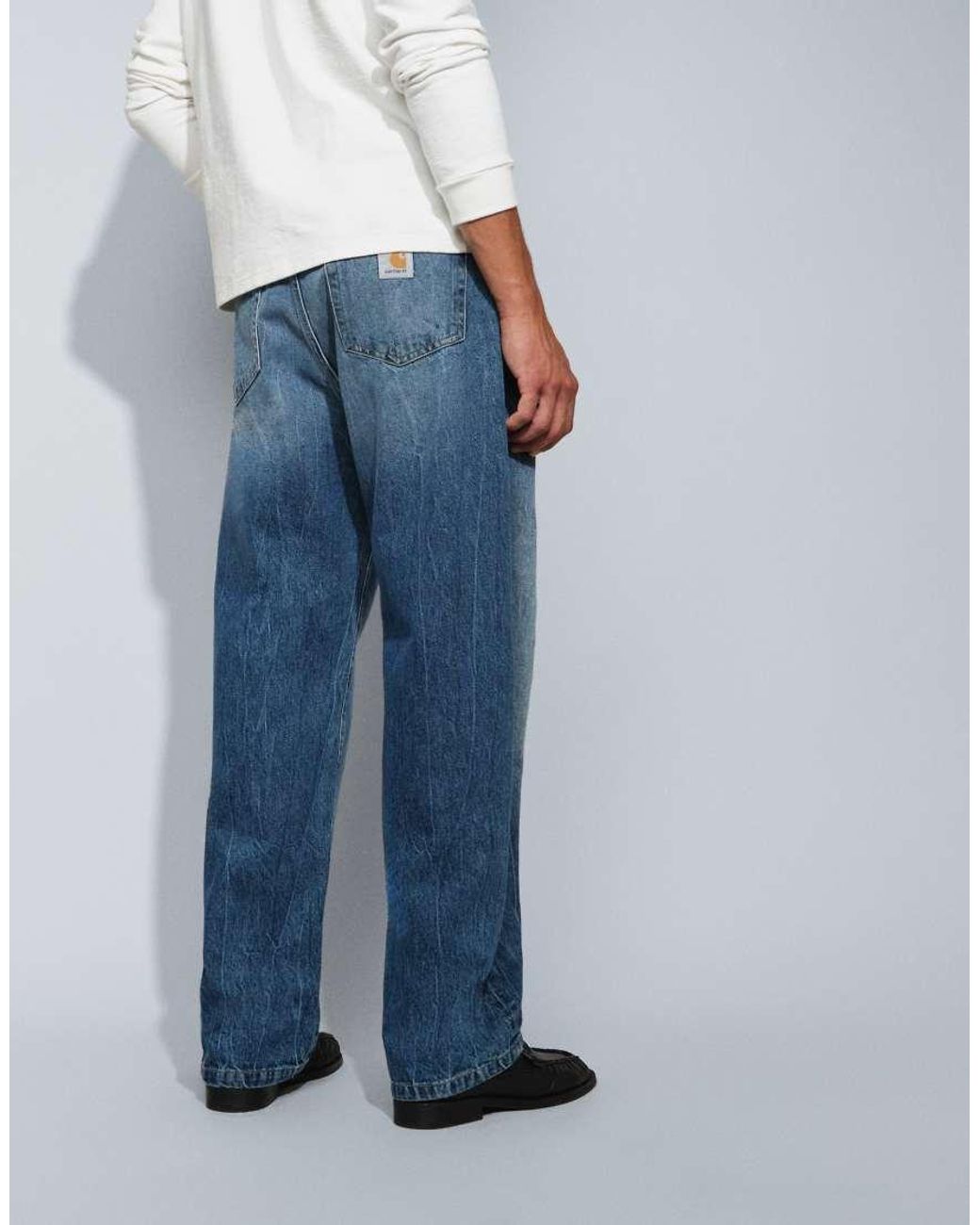 Carhartt Blue Landon Loose Tapered Fit Jeans for men