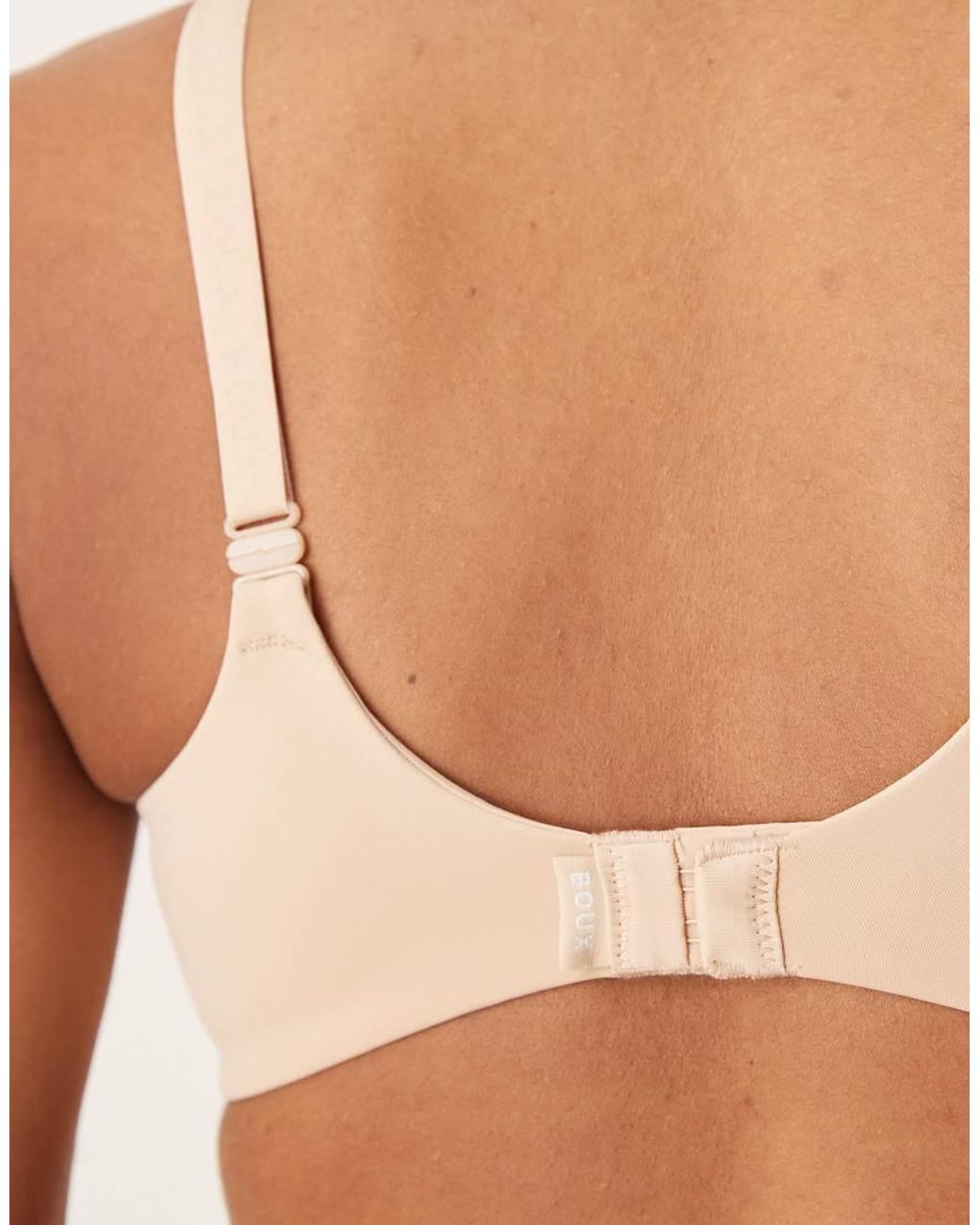 Boux Avenue Natural Padded Seamless Microfibre Plunge T-Shirt Bra