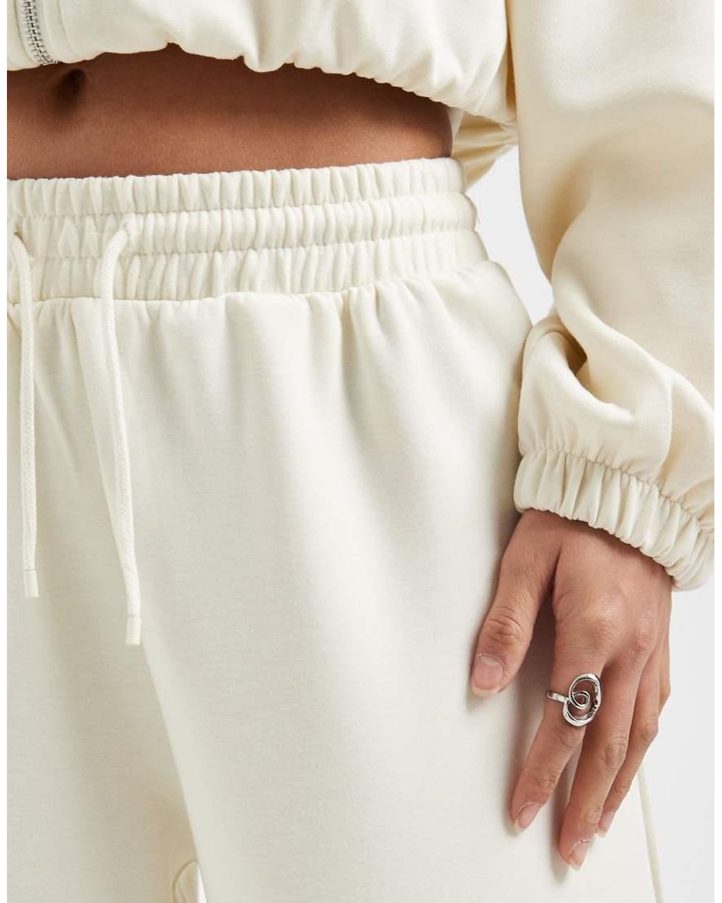 Only Petite Natural Soft Touch Wide Leg Joggers Co-Ord
