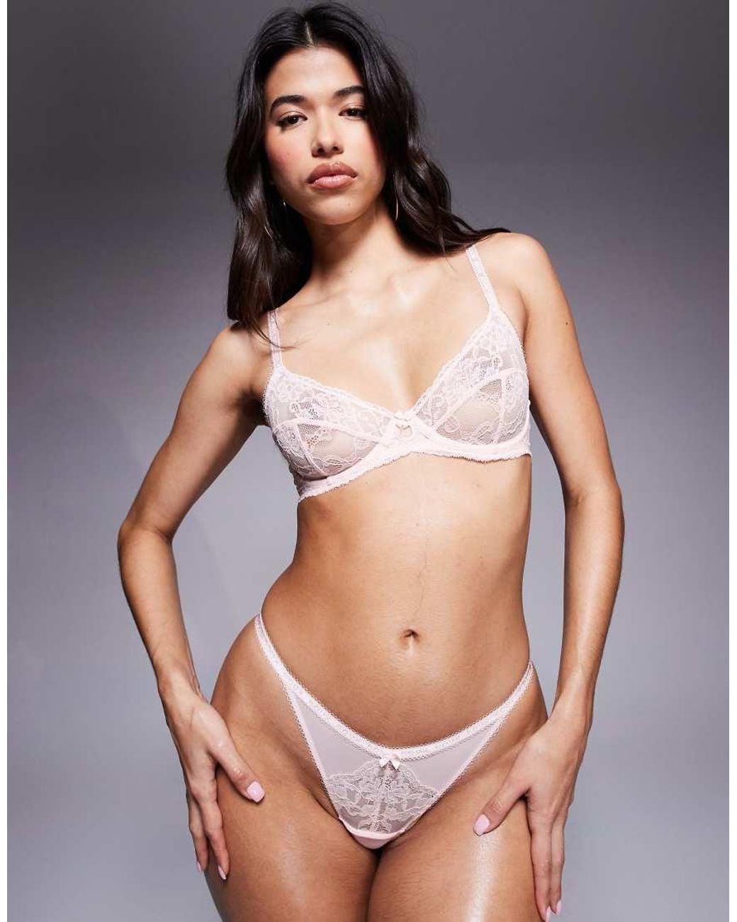 Boux Avenue Pink Gracey Tanga Lingerie Thong