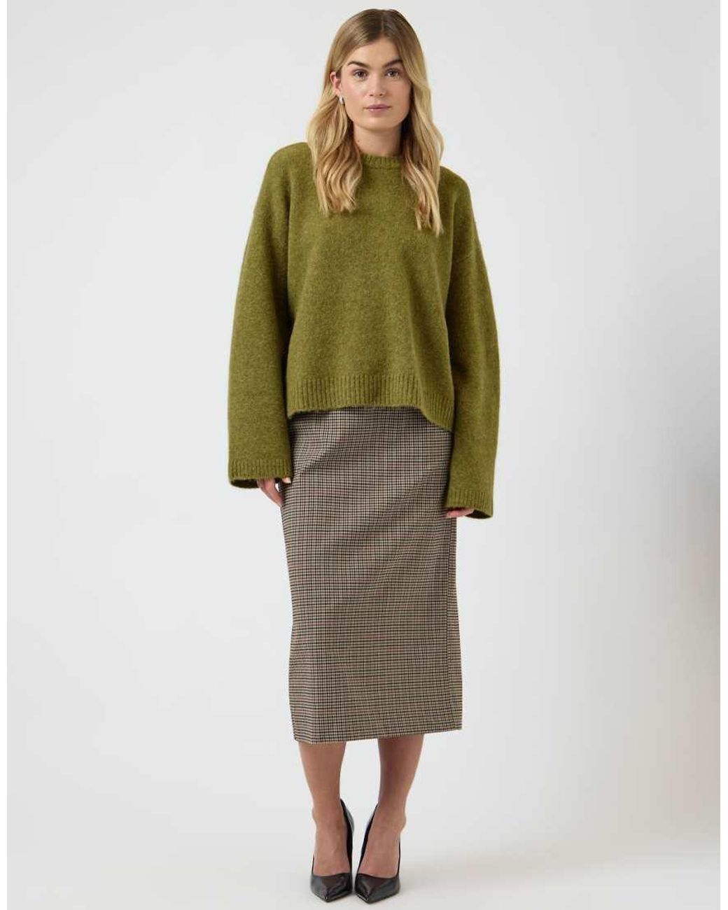 Y.A.S Green Knitted Pullover