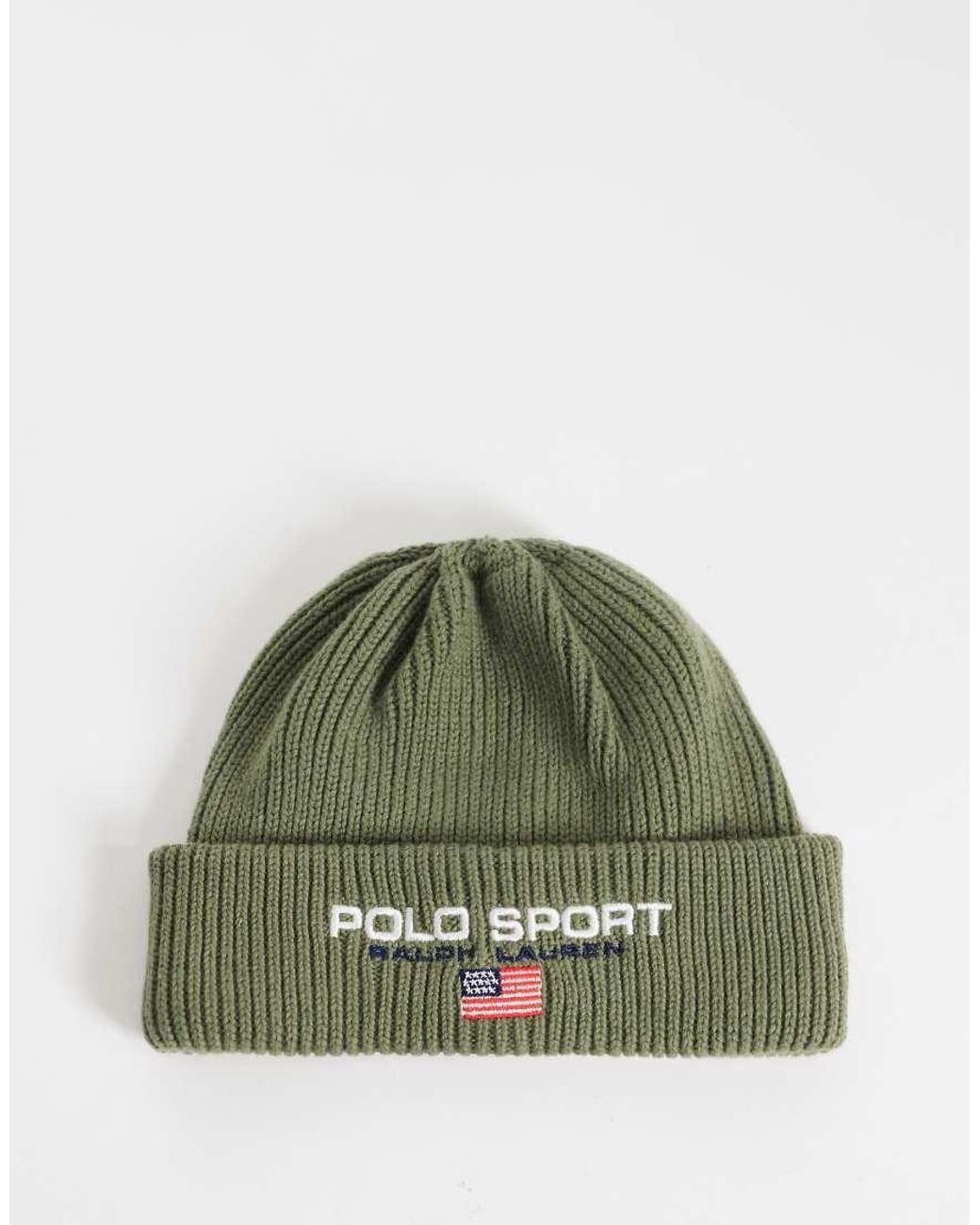 Polo Ralph Lauren Green Sport Logo Beanie for men