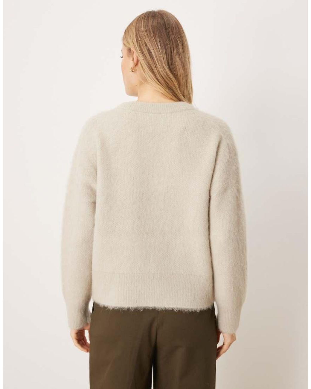 Calvin Klein Natural Alpaca Logo Jumper