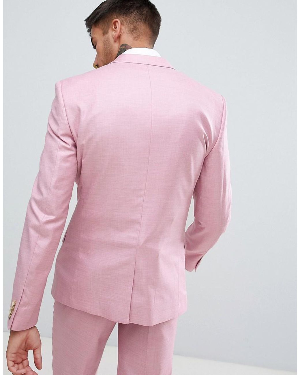 Veste De Costume River Island Violet Foncé - Taille 36, Coupe Skinny Fit, Neuve Avec étiquettes