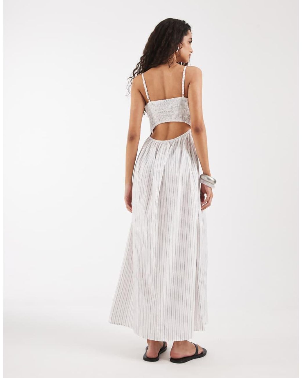 Vero Moda White Cami Midi Dress