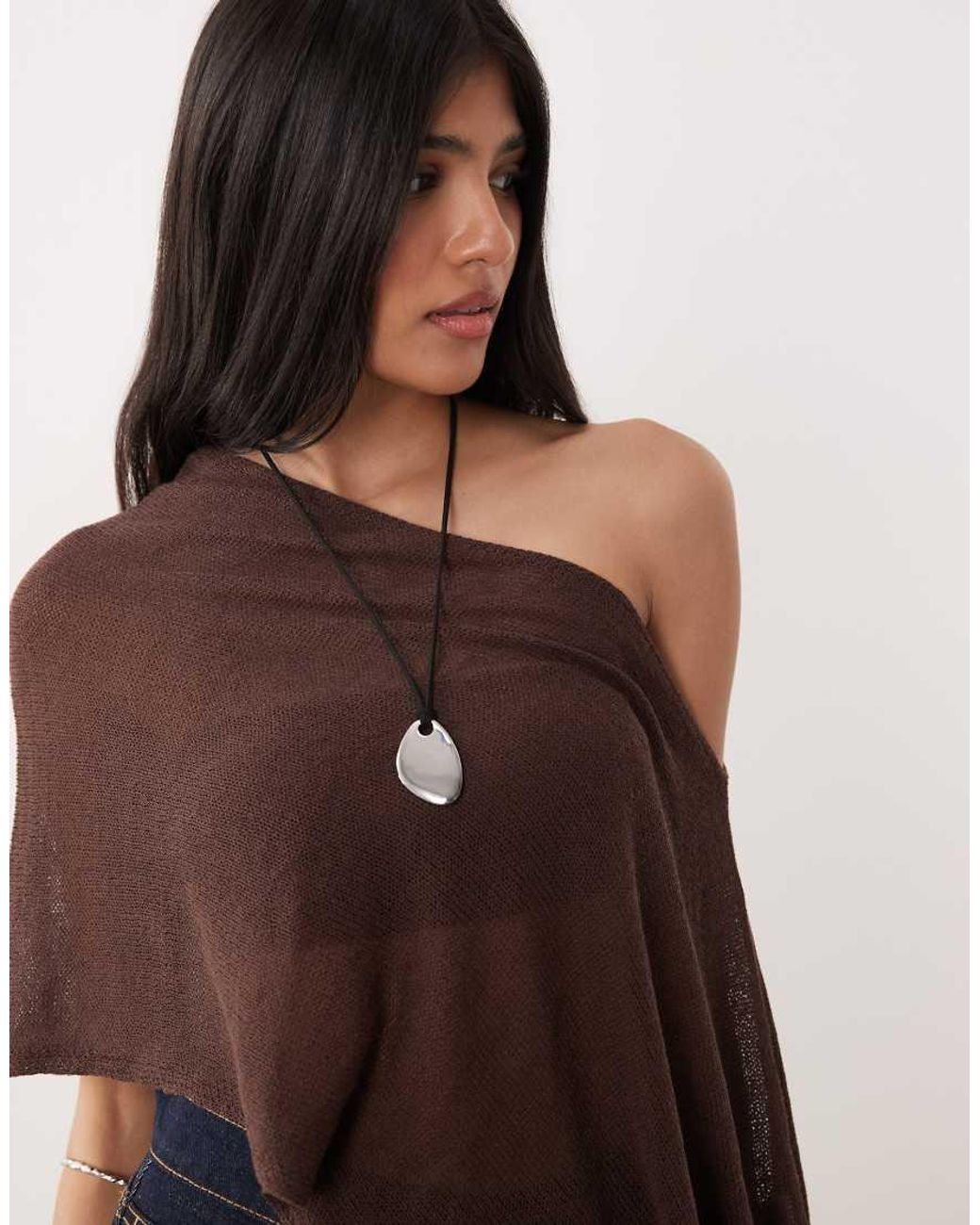 Cotton On Multicolor Sheer Knit Poncho