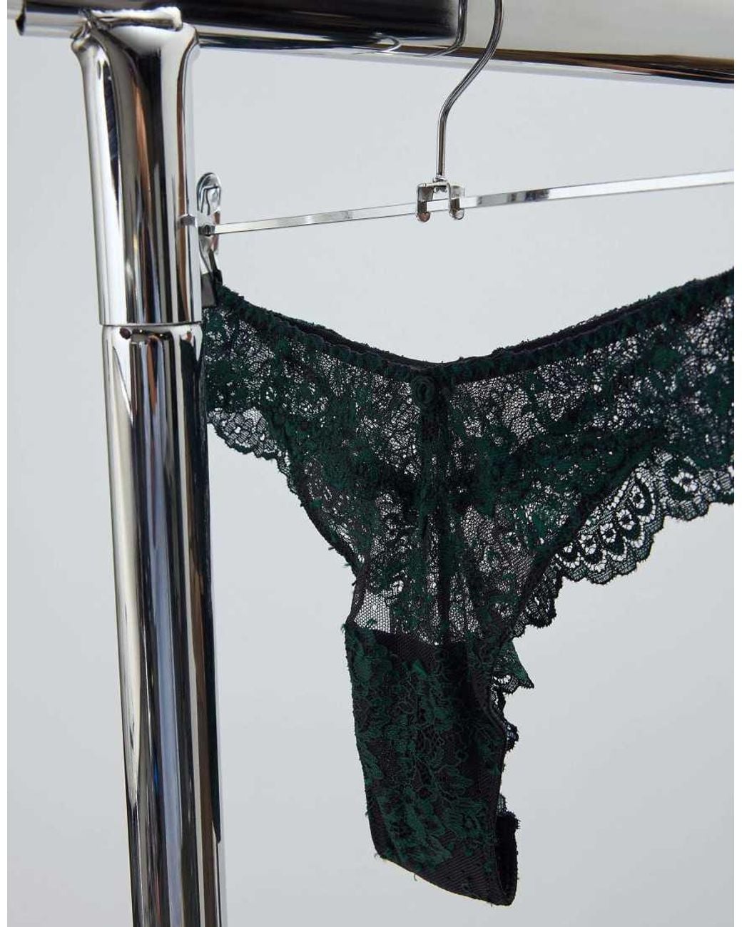 Intimissimi Black '80S-Style Dark Romance Brazilian Briefs