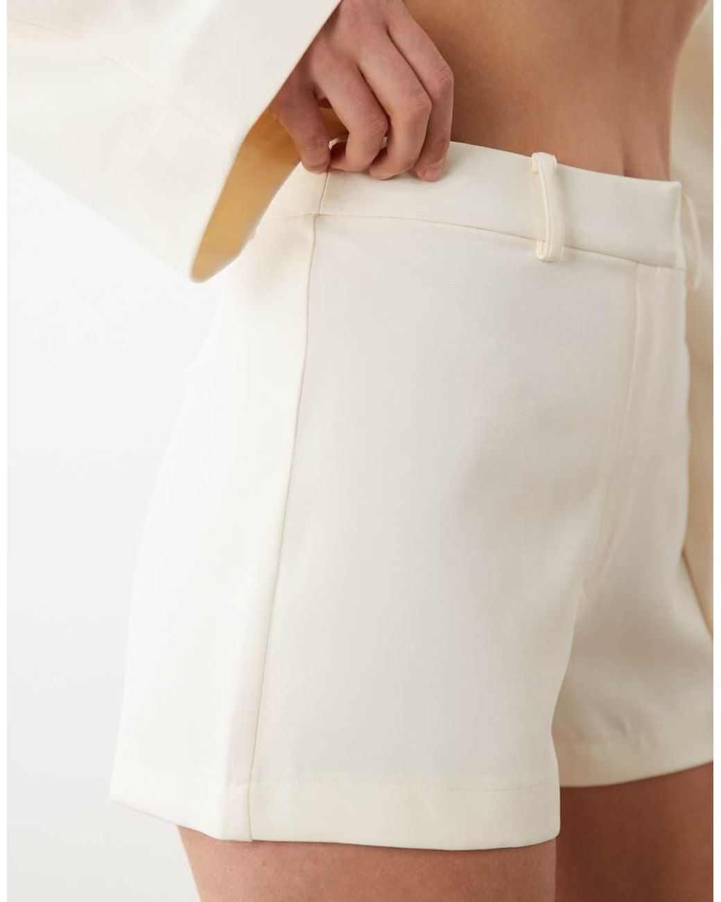 ASOS Natural Tailored Micro Short Co-ord