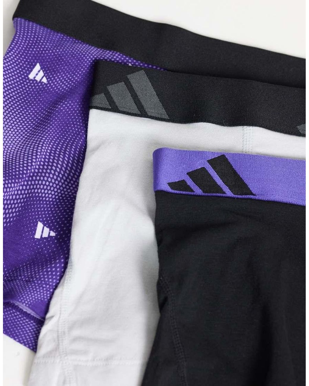 Calzoncillos Active Flex De Algodón, Pack De 3 Adidas de color Purple