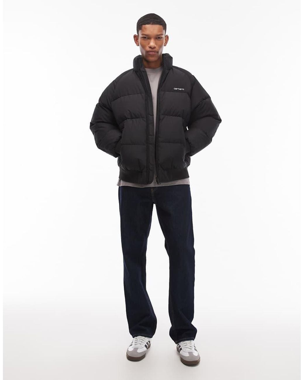 Carhartt Blue Nebraska Water Resistant Puffer Jacket for men