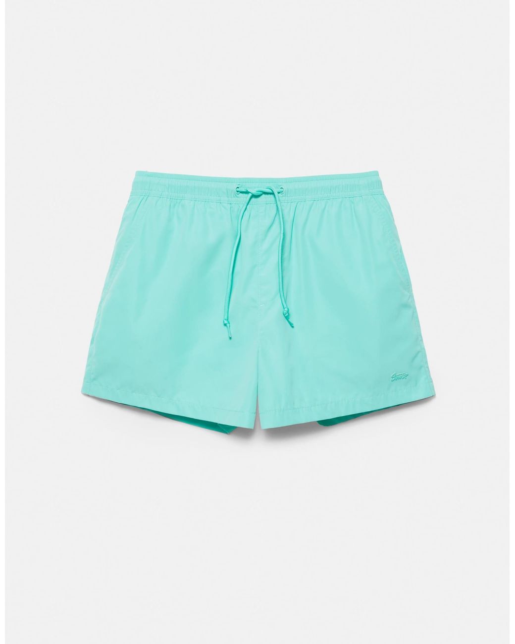 Pull&Bear – basic-badehose in Blue für Herren