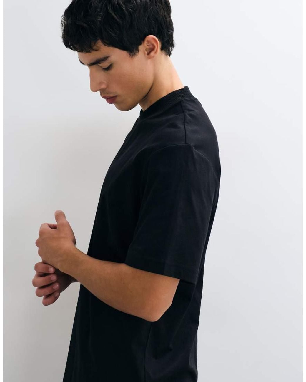 HUGO Blue Nieros Regular Fit T-shirt for men