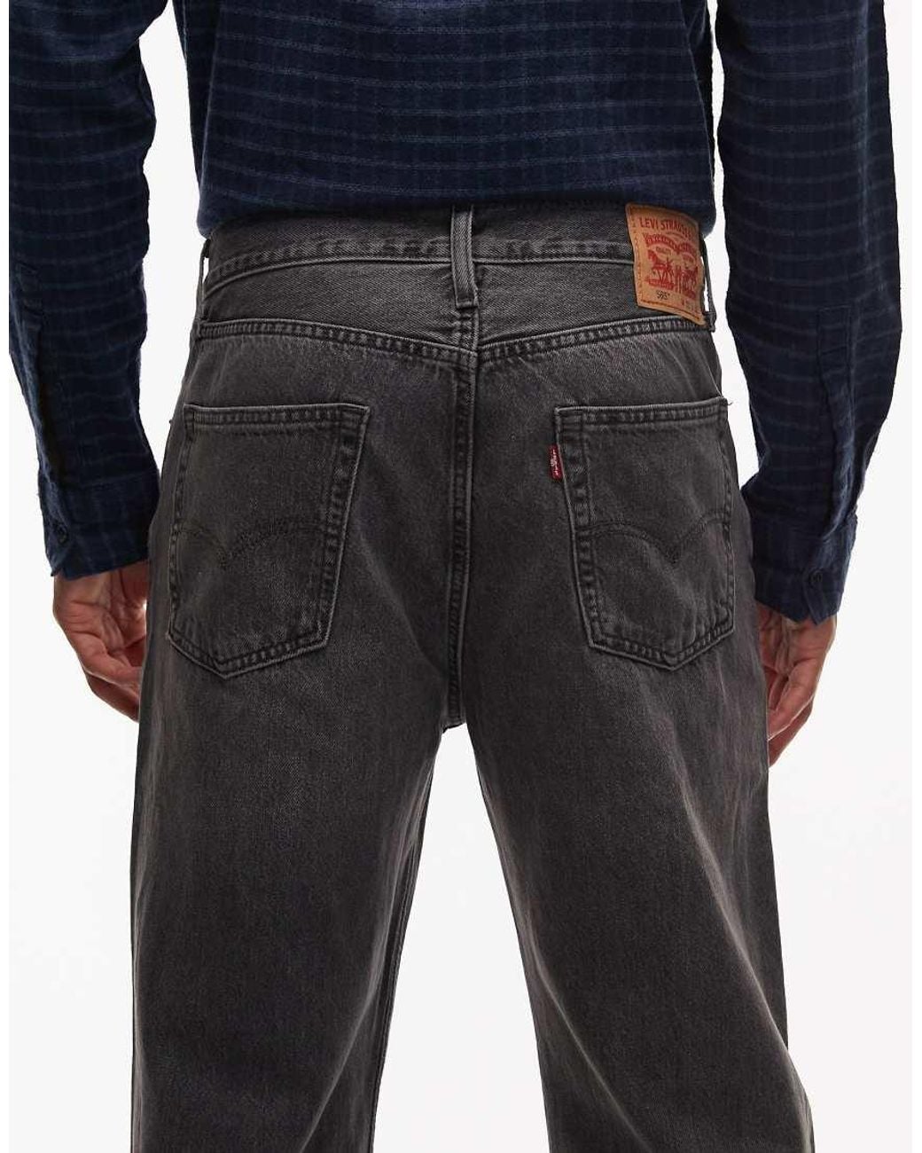 Levi's White 565 '97 Loose Straight Jeans for men
