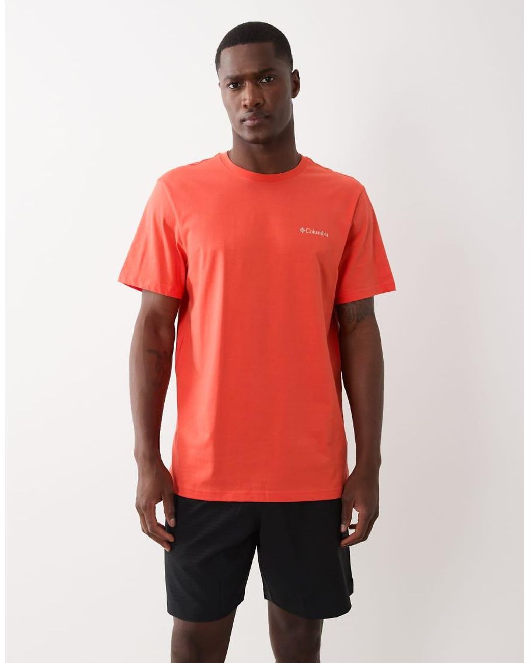 Columbia Red Csc Outdoor Back Graphic T-shirt for men