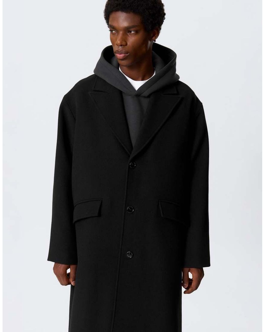 Weekday Jas Met Wol-Look in het Black voor heren