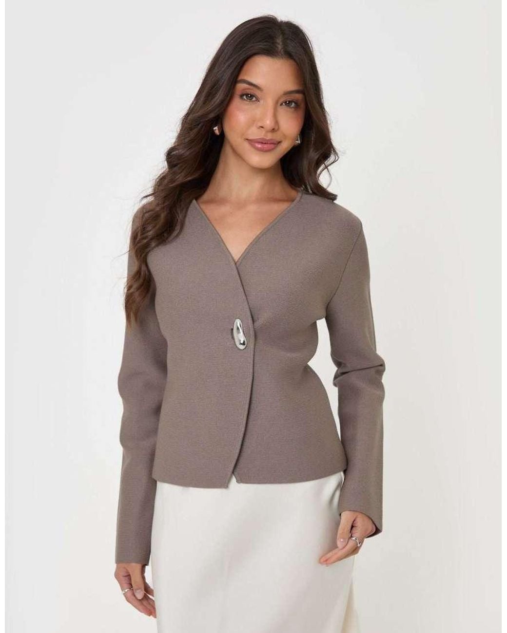 Threadbare Gray Button V-Neck Cardigan
