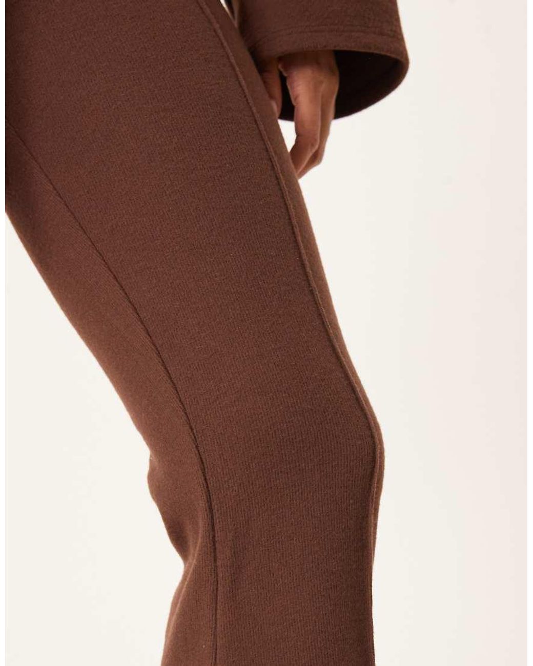 ASOS Brown Supersoft Flare Trouser Co-ord