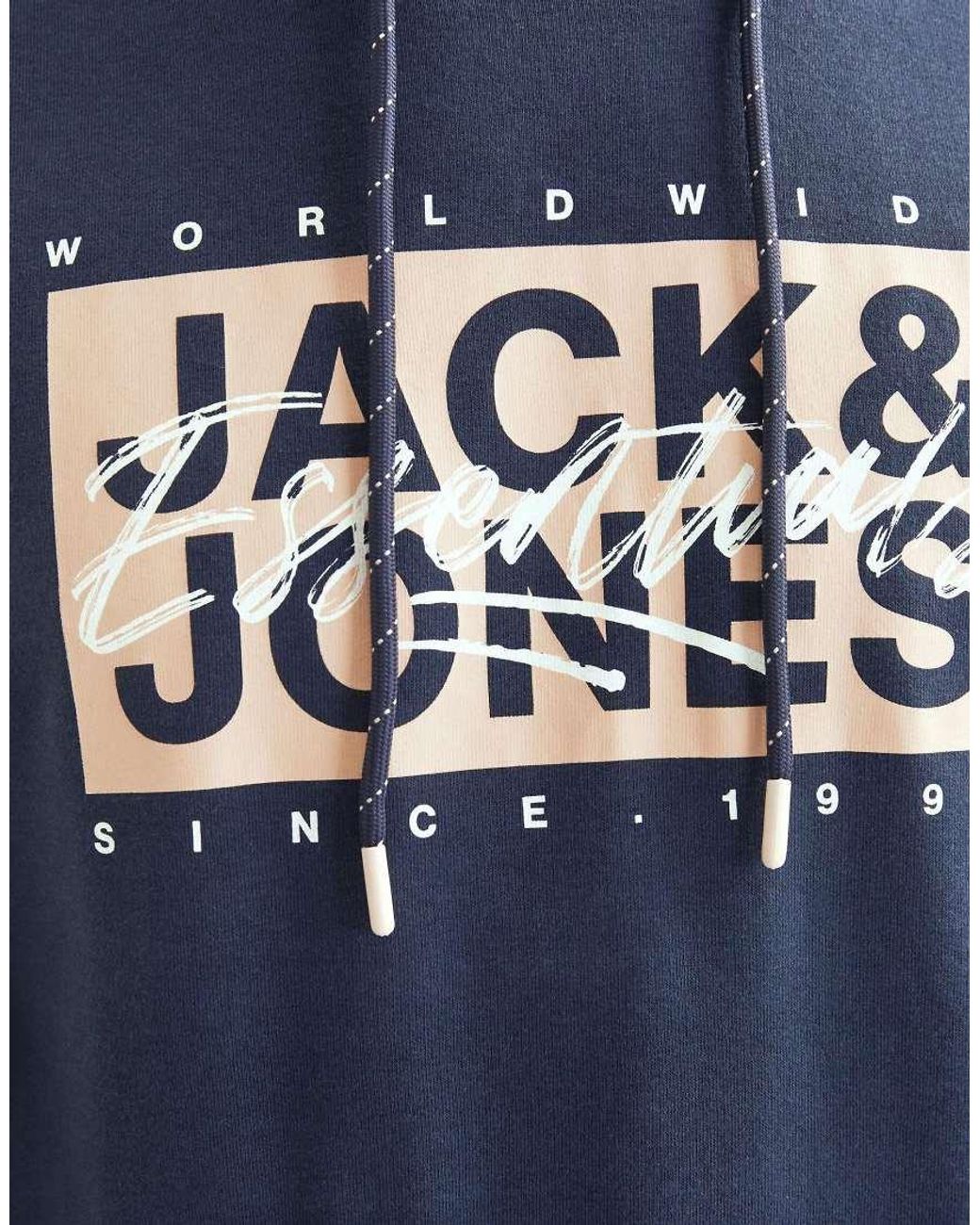Jack & Jones Blue Hoodie for men