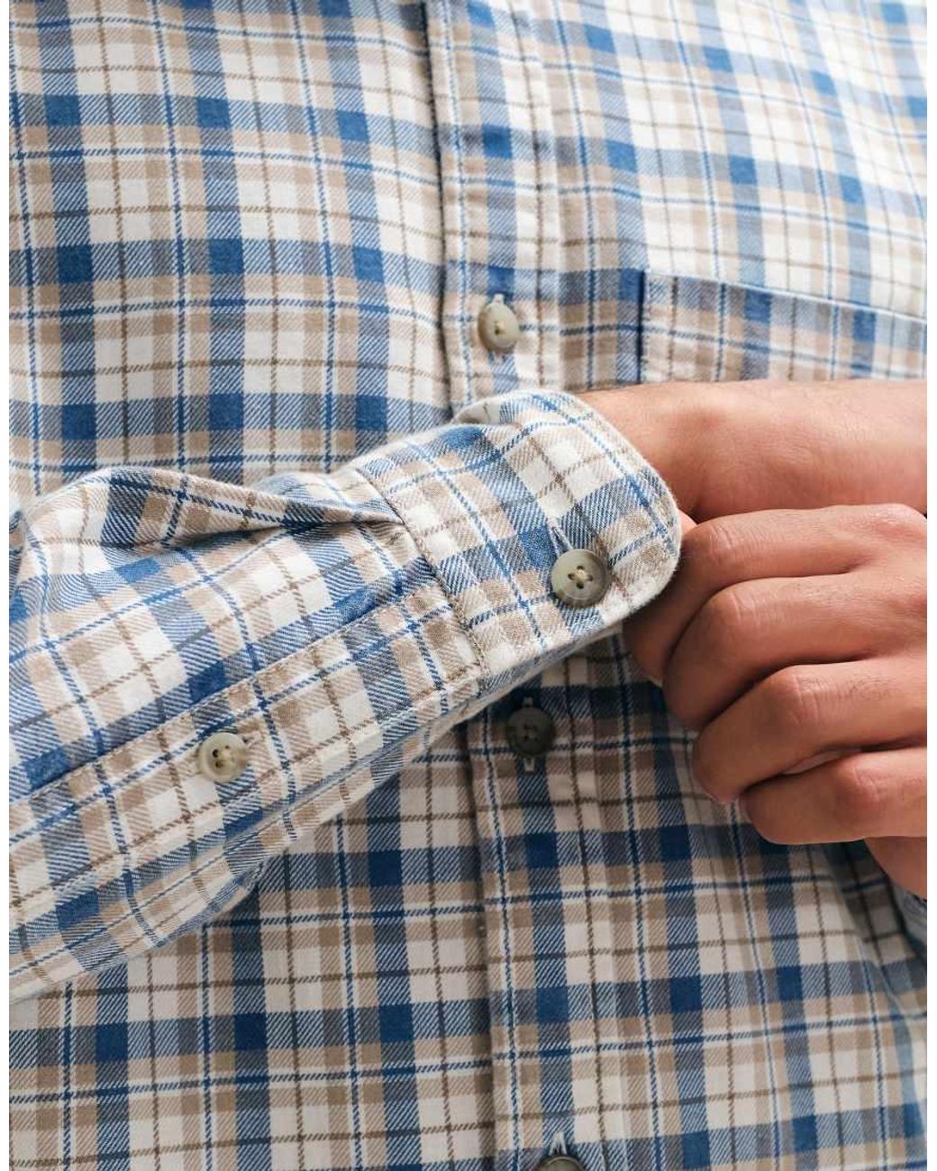Abercrombie & Fitch Gray Oversized Flannel Shirt for men