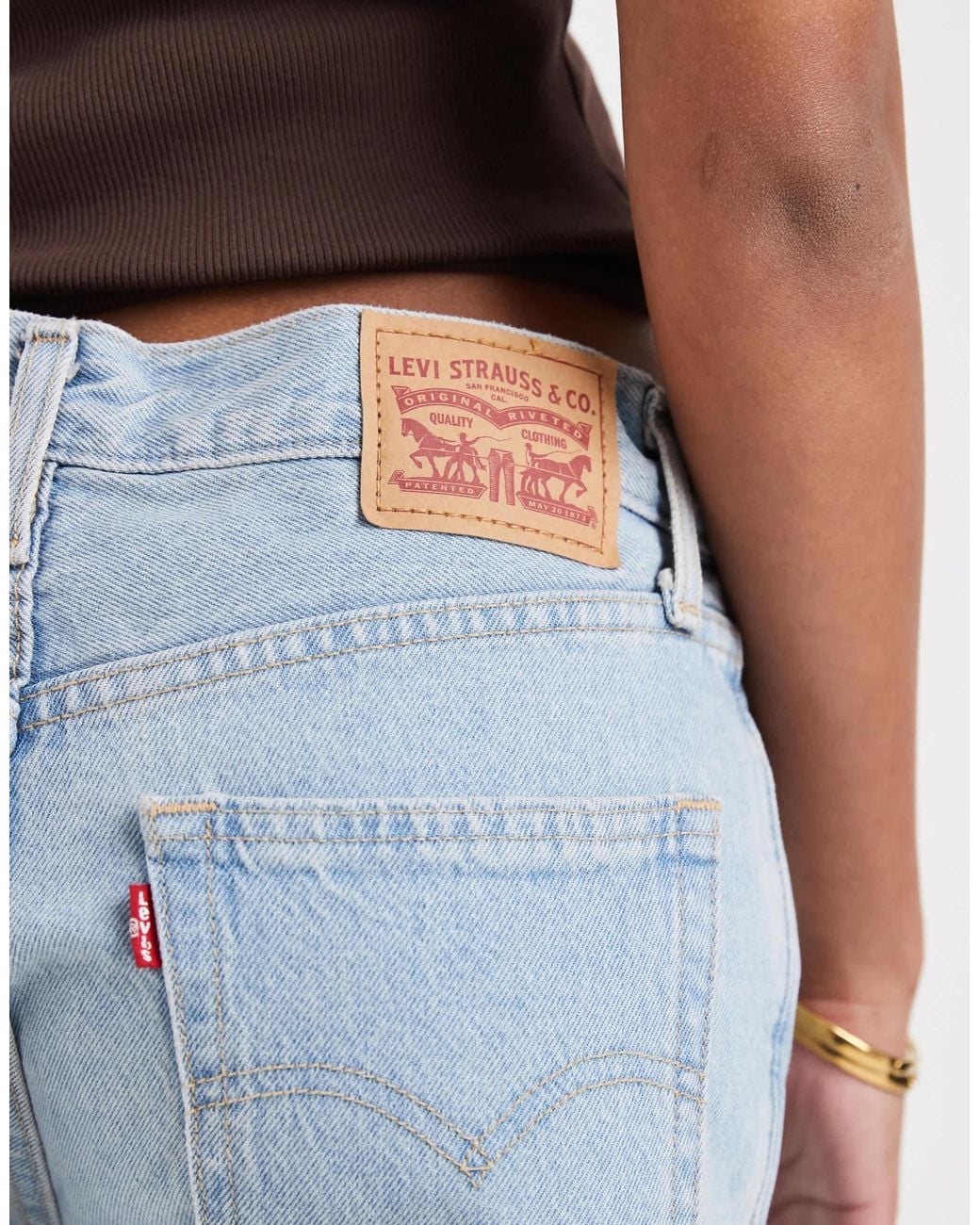 Jupe-short - clair Levi's en coloris Blue