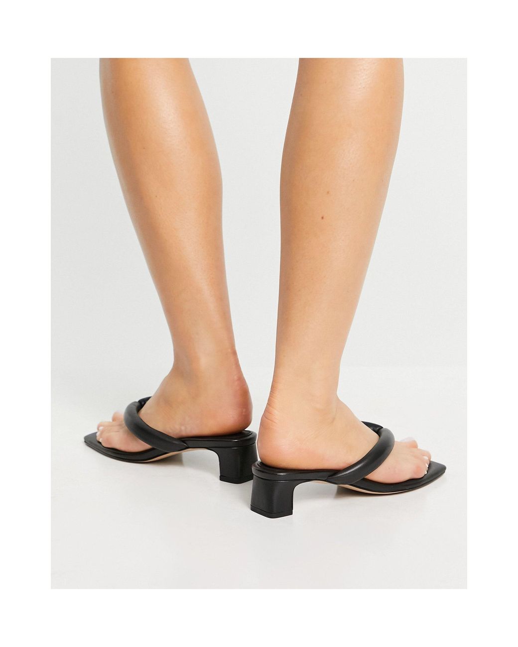 Padded leather heeled sandals new arrivals