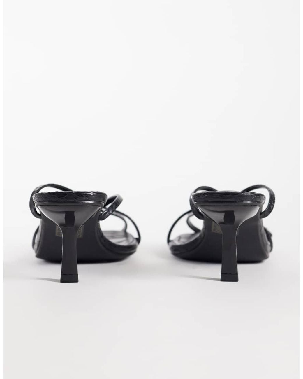 Public Desire White Natalya Barely There Heeled Sandals