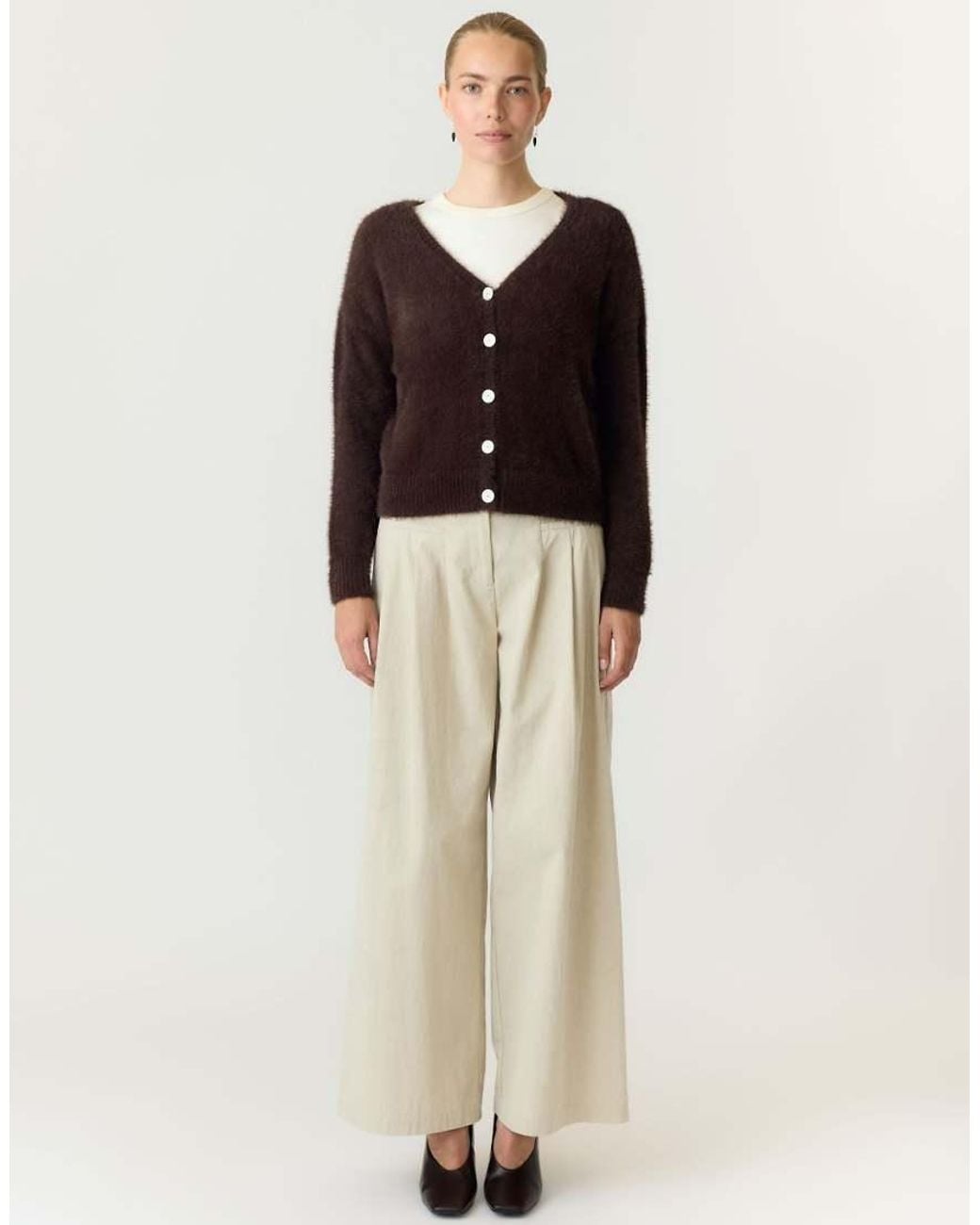 Y.A.S Black Knitted Cardigan