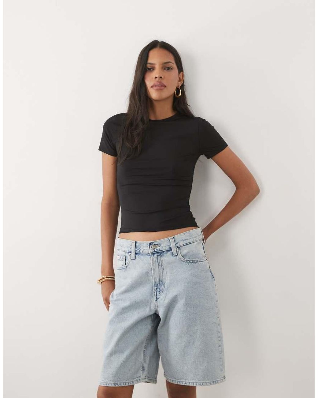 New Look Black Polyamide Tee