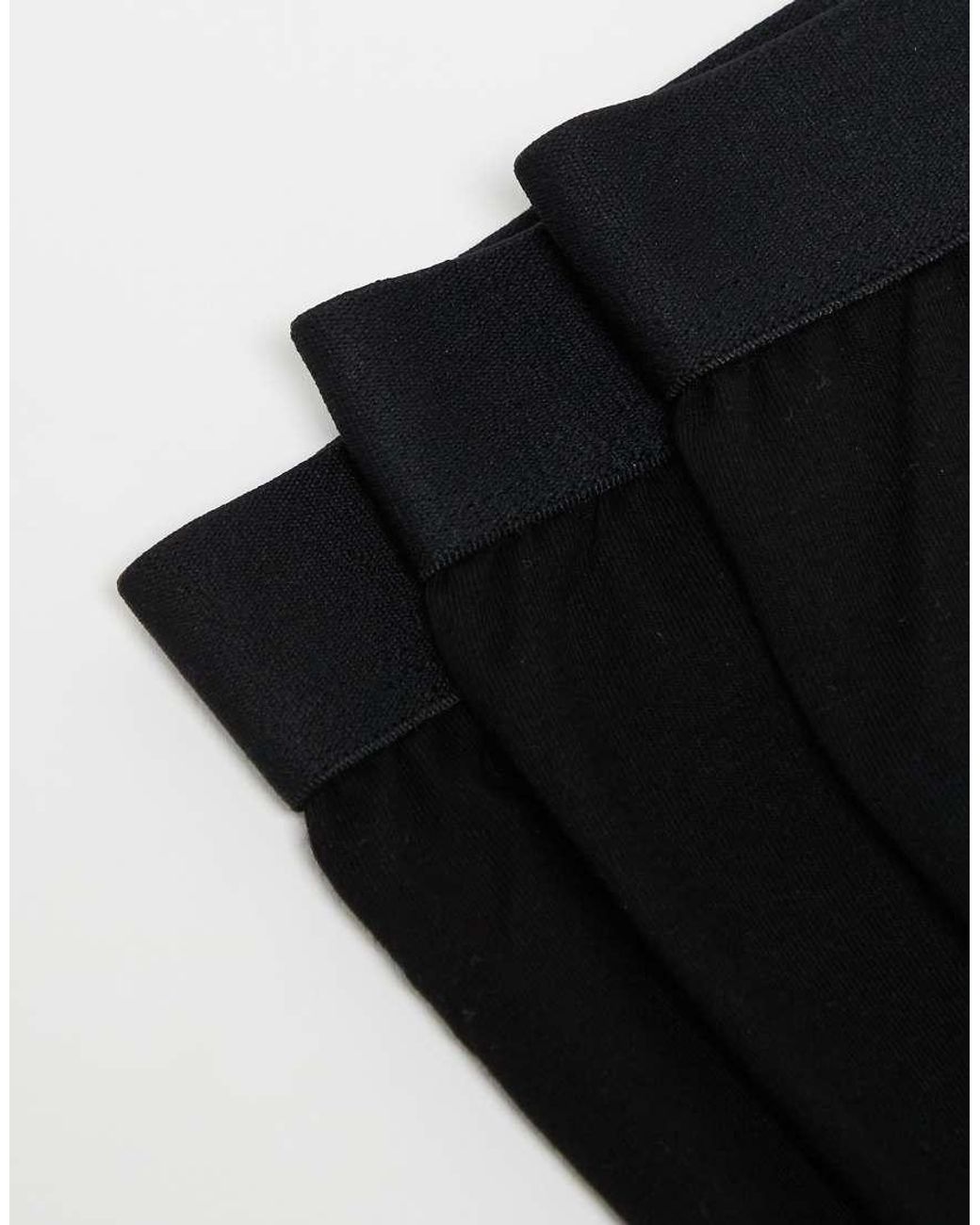 New Look Black 3 Pack Trunks for men